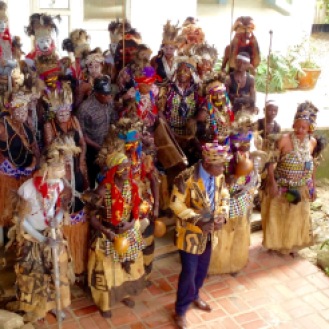 May 2016: A cultural event spotted by chance at the National Museum in Lubumbashi with friend Laura. Several tribes represented here, with their Parliament leader in the middle front.